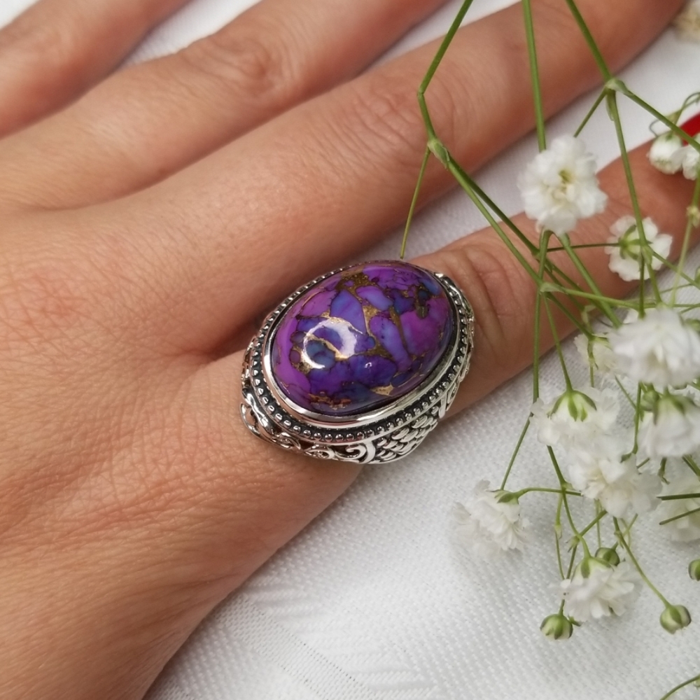 NEW Mojave Purple Turquoise in Sterling Silver